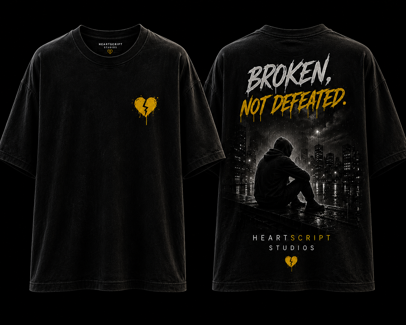 Broken, Not Defeated Tee
